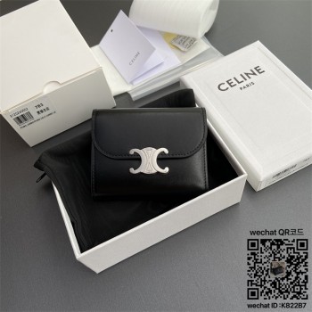 셀린느 CELINE 트리오페 캔버스 반지갑