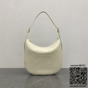 셀린느 엘로이즈 숄더 호보 백 카프스킨 탄 114713