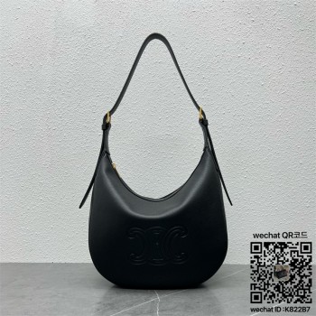 셀린느 엘로이즈 숄더 호보 백 카프스킨 탄 114713