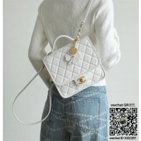 샤넬 CHANEL 핸들 장식의 플랩 백팩