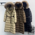 버버리 롱 패딩 여성용 거위털90%