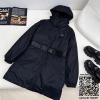 프라다 패딩 여성용 거위털90%