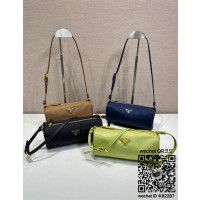 프라다 PRADA 미디엄 리나일론 및 가죽 숄더백 1NE058A 1NE058A
