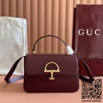 구찌 시에나 미디엄 탑 핸들백 855535