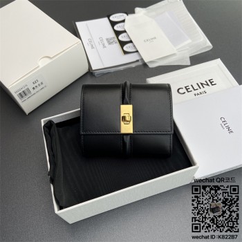 셀린느 CELINE 트리오페 캔버스 반지갑