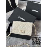 샤넬 캐비에 체인 지갑