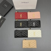 생로랑 YSL 모노그램 지퍼 카드홀더 607915