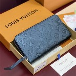 루이비통 가죽 지퍼 장지갑