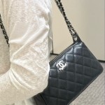 샤넬 별장식 체인 호보백