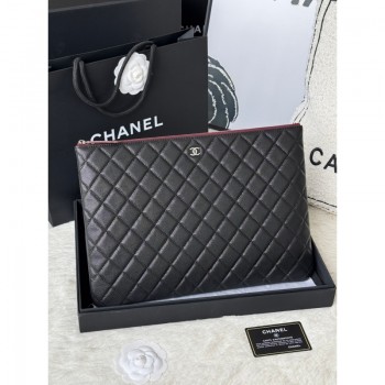 샤넬 클래식 클러치백 라지 금장은장 35cm