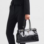 프라다 PRADA 라지 가죽 핸드백 1BA433
