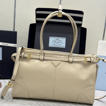 프라다 PRADA 라지 가죽 핸드백 1BA433