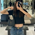 생로랑 LE 5A7  베이비 호보백 블랙 809461 15cm