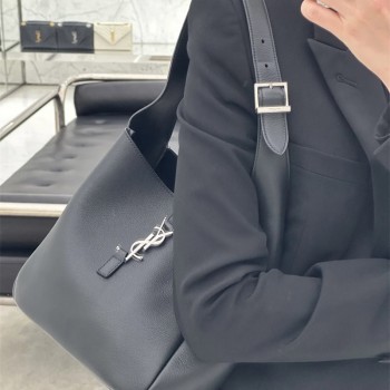 생로랑 LE 5A7 스몰 호보백 블랑 빈티지 713938 23cm