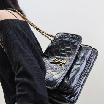 생로랑  미디움 니키 체인 여성 숄더백 633158 28cm