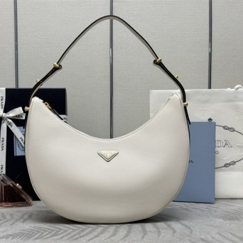 프라다 PRADA 라지 아르케 가죽 숄더백 블랙 1BC212