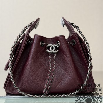 샤넬 25백 스몰 캐비어 트위드 제니백 AS5293