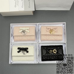 디올 신상 리본장식 카드지갑