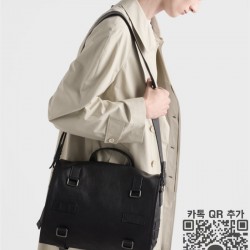 프라다 캔버스 숄더백 2VD085 남성 메신저백 블랙