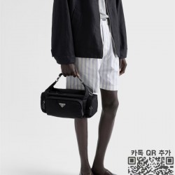 프라다 리나일론 앤 사피아노 레더 숄더백  2VH213