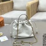 끌로에 아이콘스 스몰 체인 숄더백 가죽 버킷백