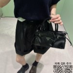 프라다 여성 보니 미니 나일론 가죽 1BA486