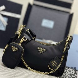 프라다 PRADA 리에디션 나일론 호보백 1BH204