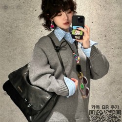 발렌시아가 그런지 숄더백 Grungy
